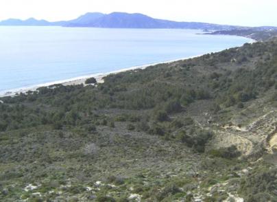 Large beachfront plot in touristic island