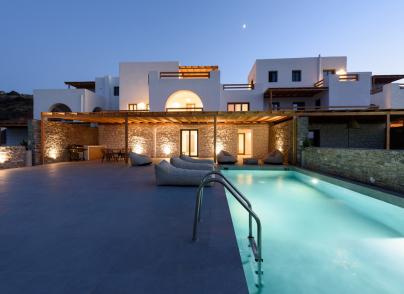 White stone villa in Paros